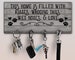 Personalized Key Ring Holder, Quote Key Holder, Wagging Tails Wet Noses Dog Paw Family Key Rack, This Home Key Hanger, Housewarming Gift 