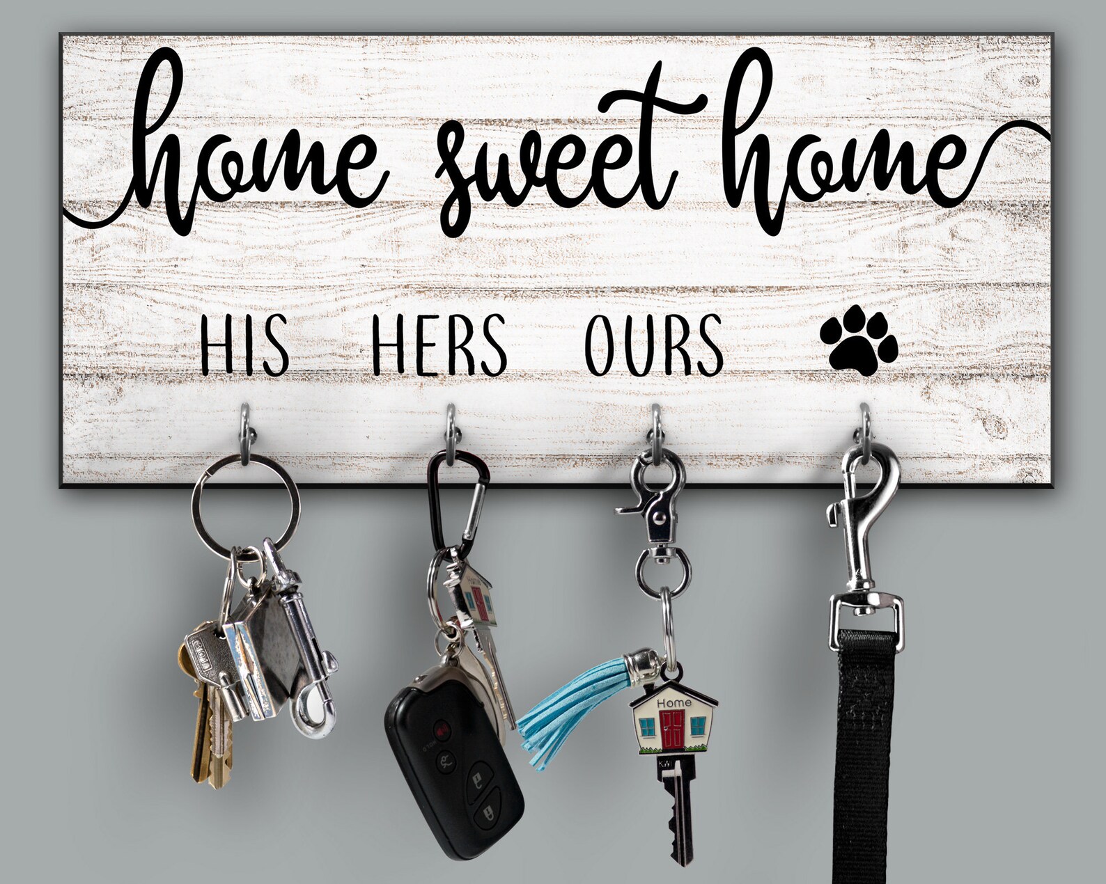 Home Sweet Home Personalized Key Holder Housewarming Gift Etsy