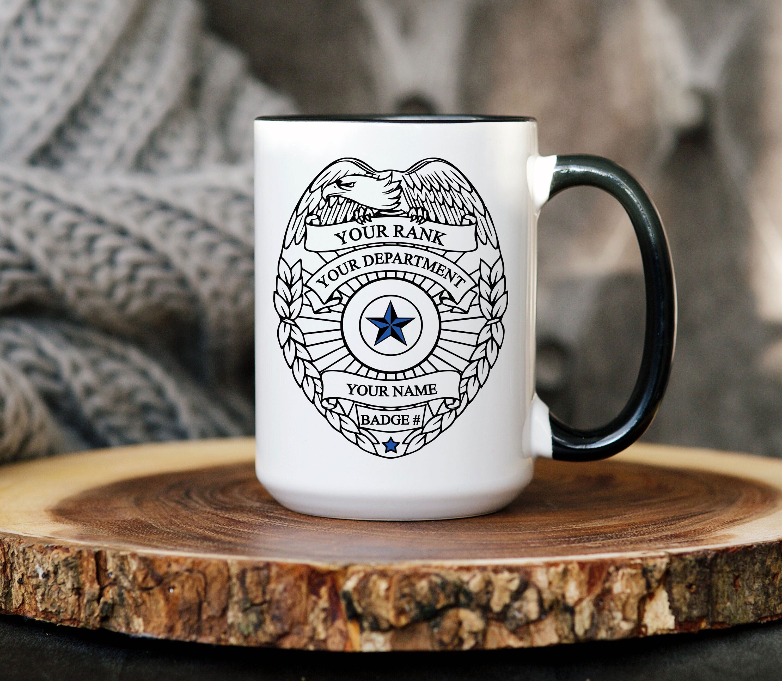 Designsify Gifts, Proud Police Officer Dad Of Awesome Son, 15oz Accent Coffee Mug Red Ceramic Tea-Cup With Handle - For Birthday Anniversary Christmas Mothers Day Fathers Day Party, To Men Women Him