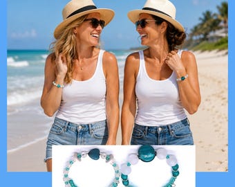 Pretty memory wire bracelets blue *teal color adjustable bracelet handmade jewelrychoose 1 of 2