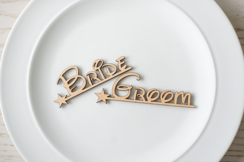 Wooden Lasercut Wedding Name Places