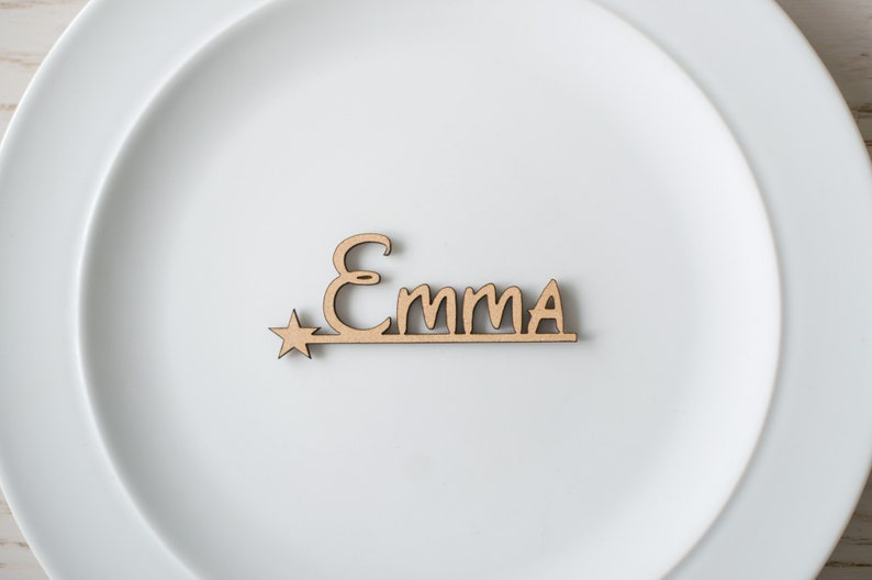 Wooden Lasercut Wedding Name Places