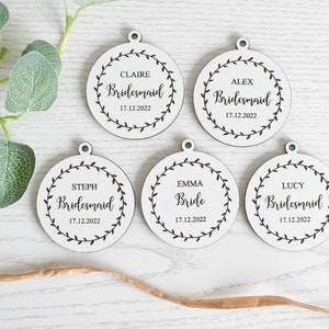 Personalised Bridal Party Hanger Tags