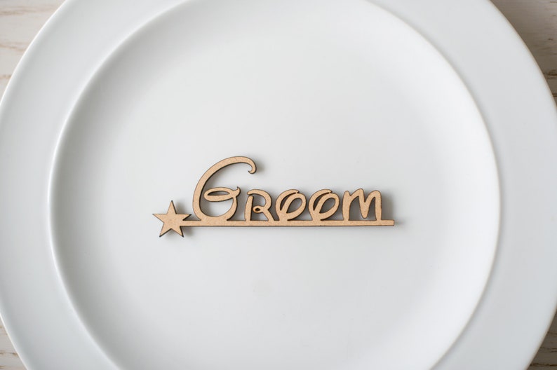 Wooden Lasercut Wedding Name Places