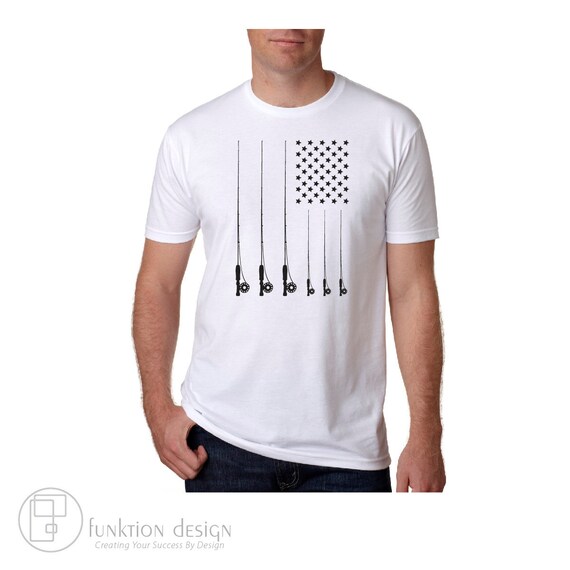 Fly Rod Fishing American Flag T-Shirt Fly Rod Fishing American Flag T-Shirt