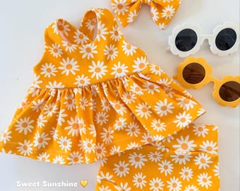 Vestido mono Daisy, Bummies, Ropa para bebé niña