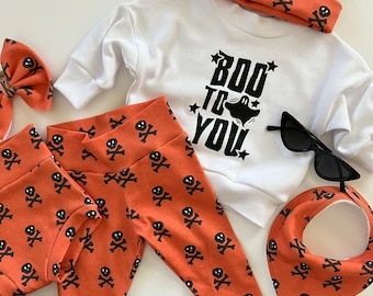 Halloween Baby Leggings, Skull Bummies, Halloween Baby Clothes,  Halloween Skull Leggings, Bummies