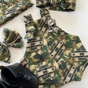 Support Our Troops Baby Overalls: Camo Military Baby Clothes