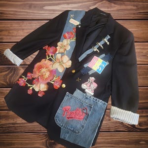 Upcycled Vintage "Junk" Blazer
