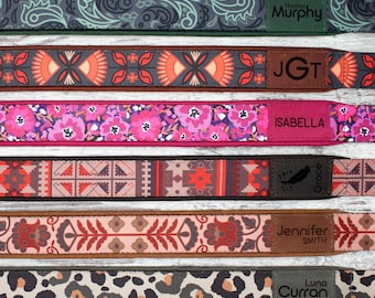 Personalized Guitar Strap, Vintage Handmade Strap for Guitarists, Wide Guitar Strap, Adjustable Strap for Acoustic, Electric or Bass Guitars