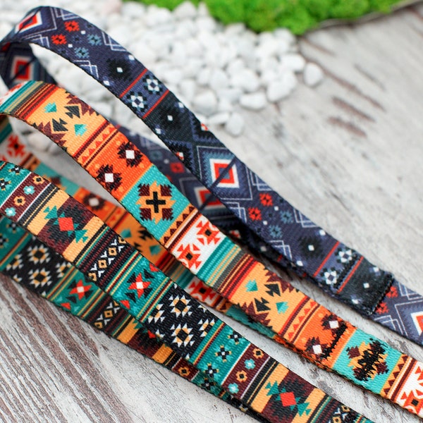 Pattern Dog Leash with Handle, Tribal Print Dog Leash, Aztec Pet Leashes for Small Medium Large Dogs, Puppy Leash, Boy Dog Leash