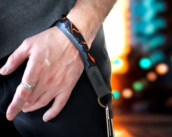 Personalisierter Schlüsselbund, Muster Handgelenk Schlüsselanhänger, Druck Schlüsselhalter, personalisierte Geschenke, Design Schlüsselband, Geschenke für Ihn