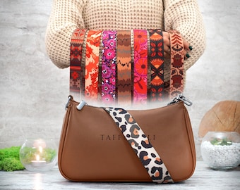 Elegante tracolla per borse, tracolla regolabile per donna, tracolla personalizzata resistente, tracolla per borsa con stampa a fantasia, accessori per borse, regalo per lei