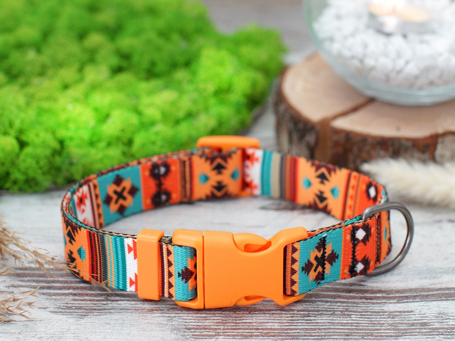 Engraved Dog Collar With Name Pattern Dog Collar Etsy