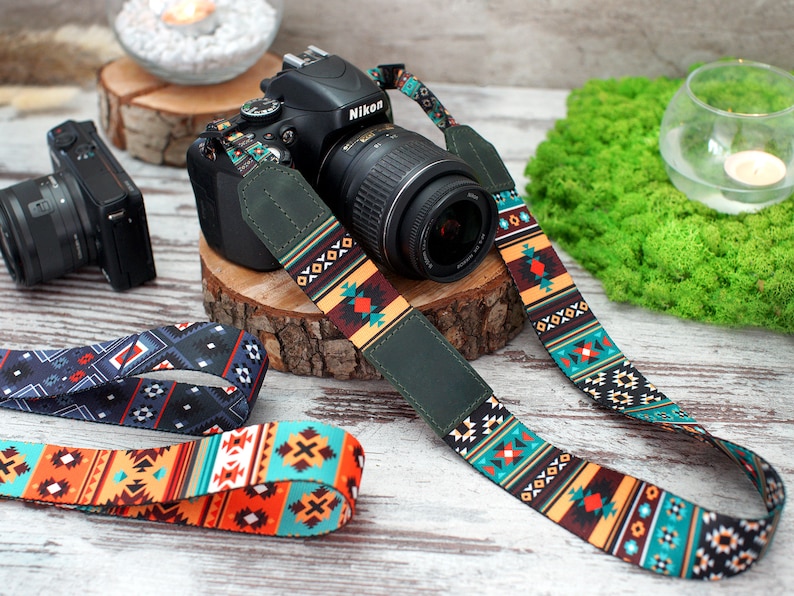 Personalized Camera Strap, Pattern Camera Straps for Canon, Nikon, Sony, Custom Camera Strap, Travel Gift, Camera Accessories, Gifts for Her image 5