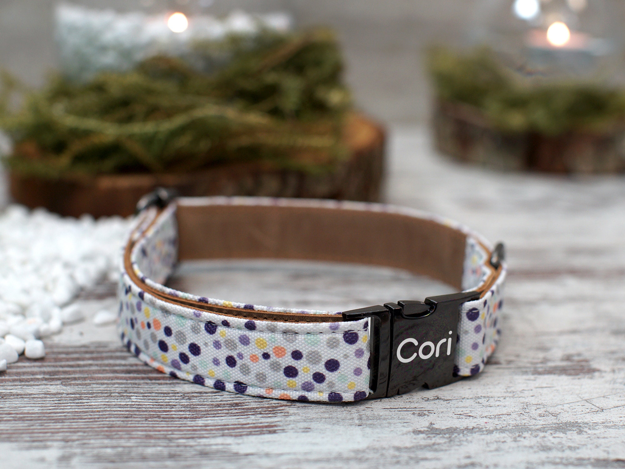 Personalized Leather Dog Collar Pattern Dog Collar Girl Dog Etsy