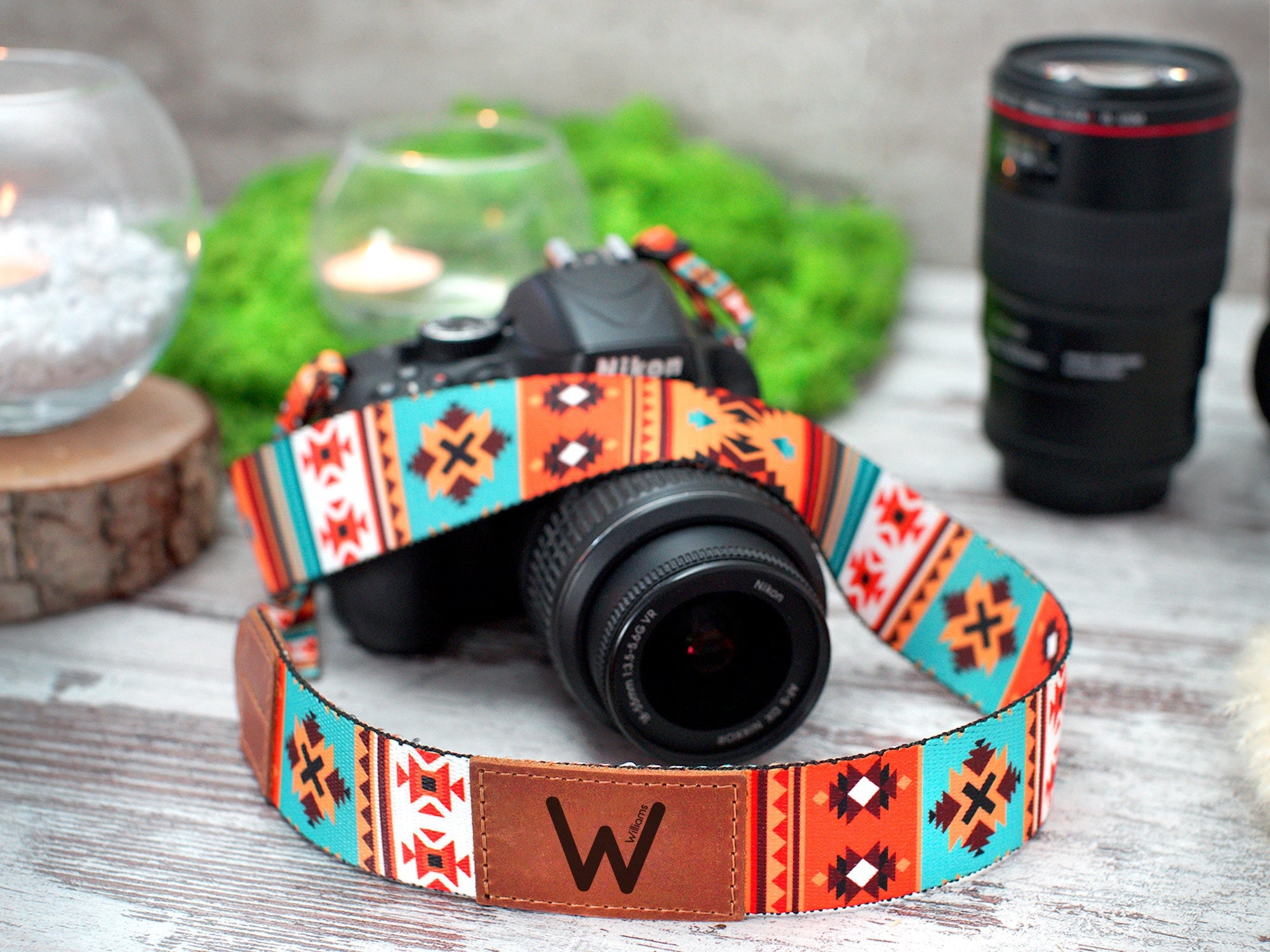 Personalized Camera Strap, Pattern Camera Straps for Canon, Nikon