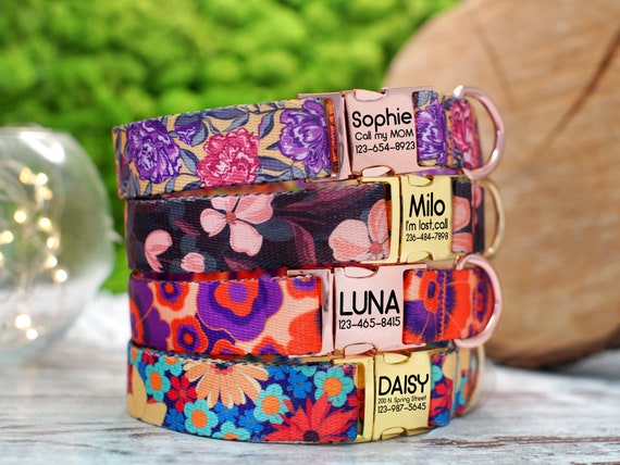 Collare Per Cani Personalizzato Piccolo,Medio E Grande Con