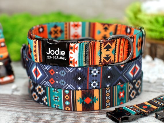 Geometric Pattern Pet Collar