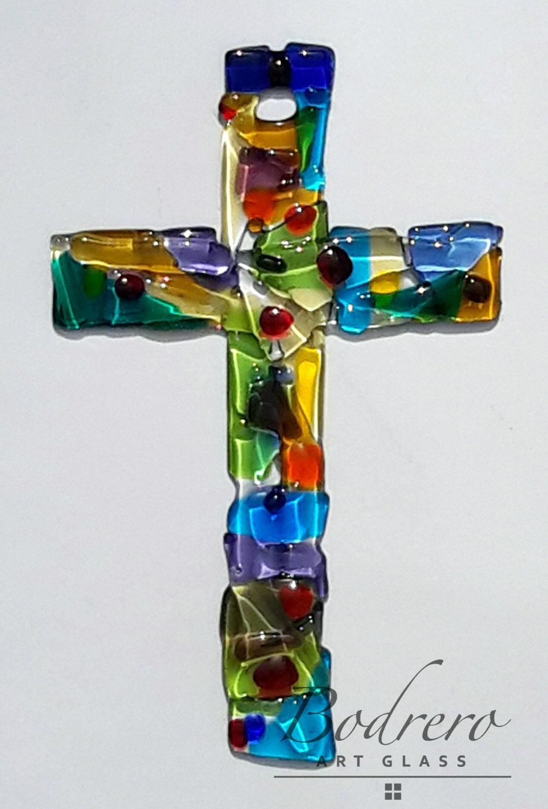 CRAFFANCY Crocifisso Da Parete In Legno Con Collana Di Perline – 13x25,5 Cm, Croce Cristiana, Ornamento Per Preghiera, Regolo Religioso - 4