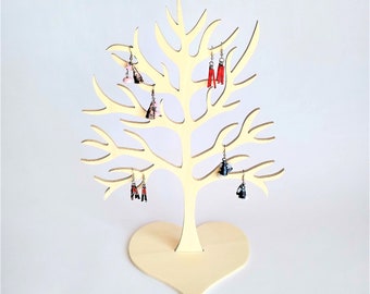 Arbre présentoir à bijoux en bois modèle "Branches épaisses" , Support bijoux, porte bijoux, Décoratif et pratique, pour ranger vos bijoux