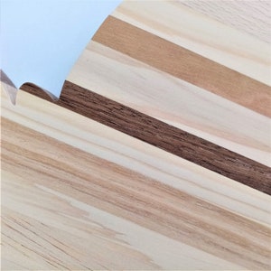 dessous de plat, planche à découper en multi-bois naturel PAPILLON, dimensions: 260x200 mm image 7