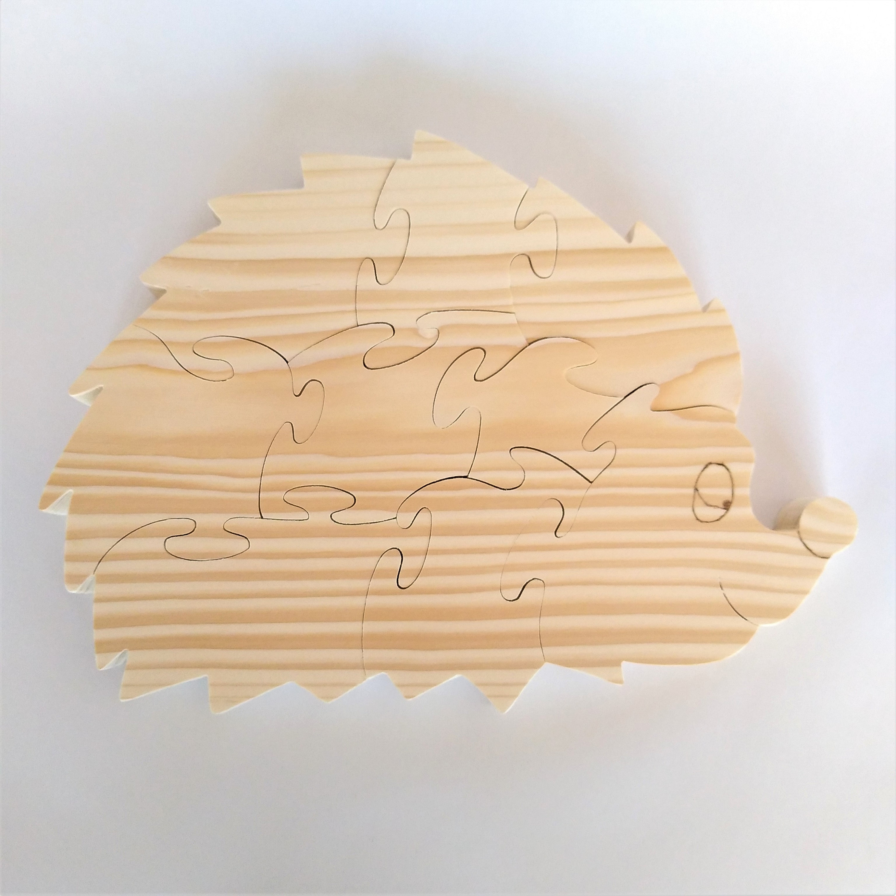 Puzzle Hérisson en Bois Coloré