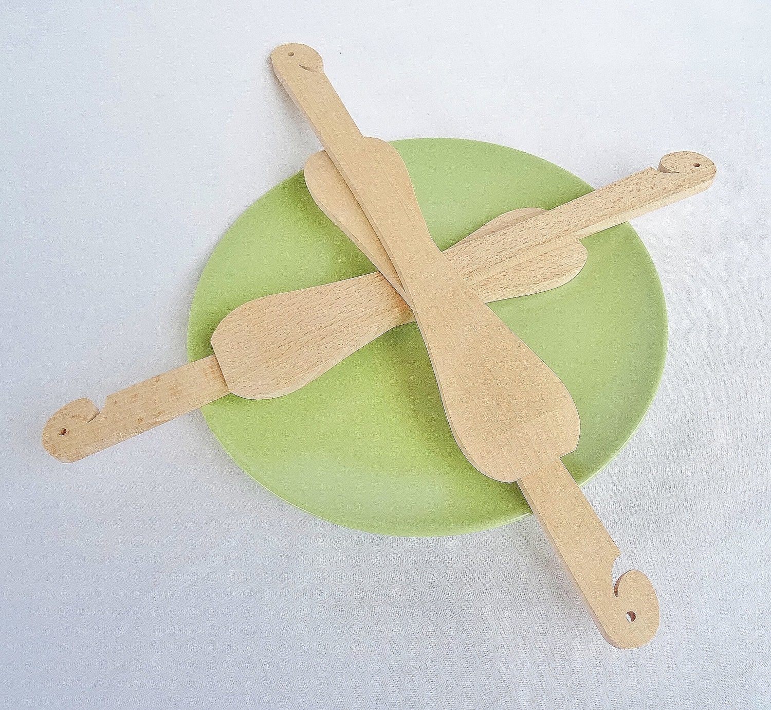 Spatule en Bois de Hêtre Naturel Le Lot 2