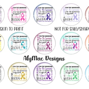 INSTANT DOWNLOAD Digital Bottle Cap Images