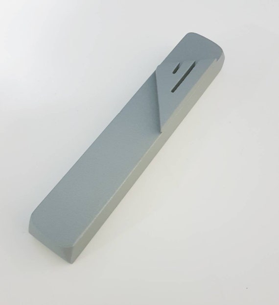Gray mezuzah case, modern mezuzah, mezuza case judaica