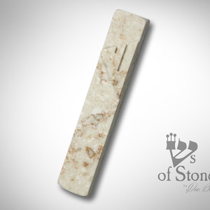 Mezuzah case, stone mezuzah,beige mezuzah case