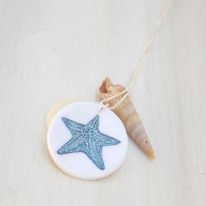 Starfish necklace, starfish pendant, starfish charm, silver starfish necklace, gold starfish necklace, blue starfish necklace, starfish