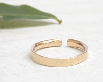 Hammered adjustable ring, hammered gold fill ring, hammered adjustable gold ring, thin hammered gold ring, adjustable stacking ring, dainty