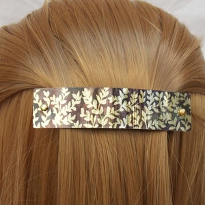 Gold Barrette - Etsy