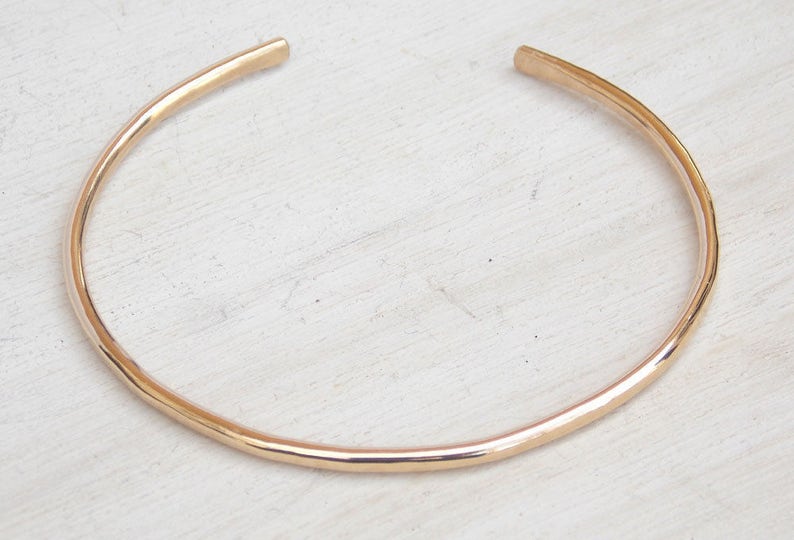 Collins - 14kt Gold-Filled- Hand Hammered Cuff main image 1