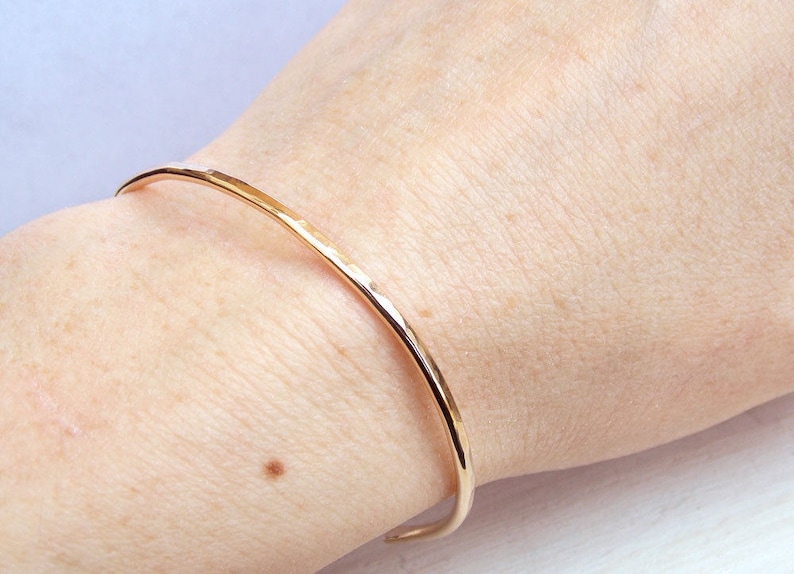 Collins - 14kt Gold-Filled- Hand Hammered Cuff main image 0