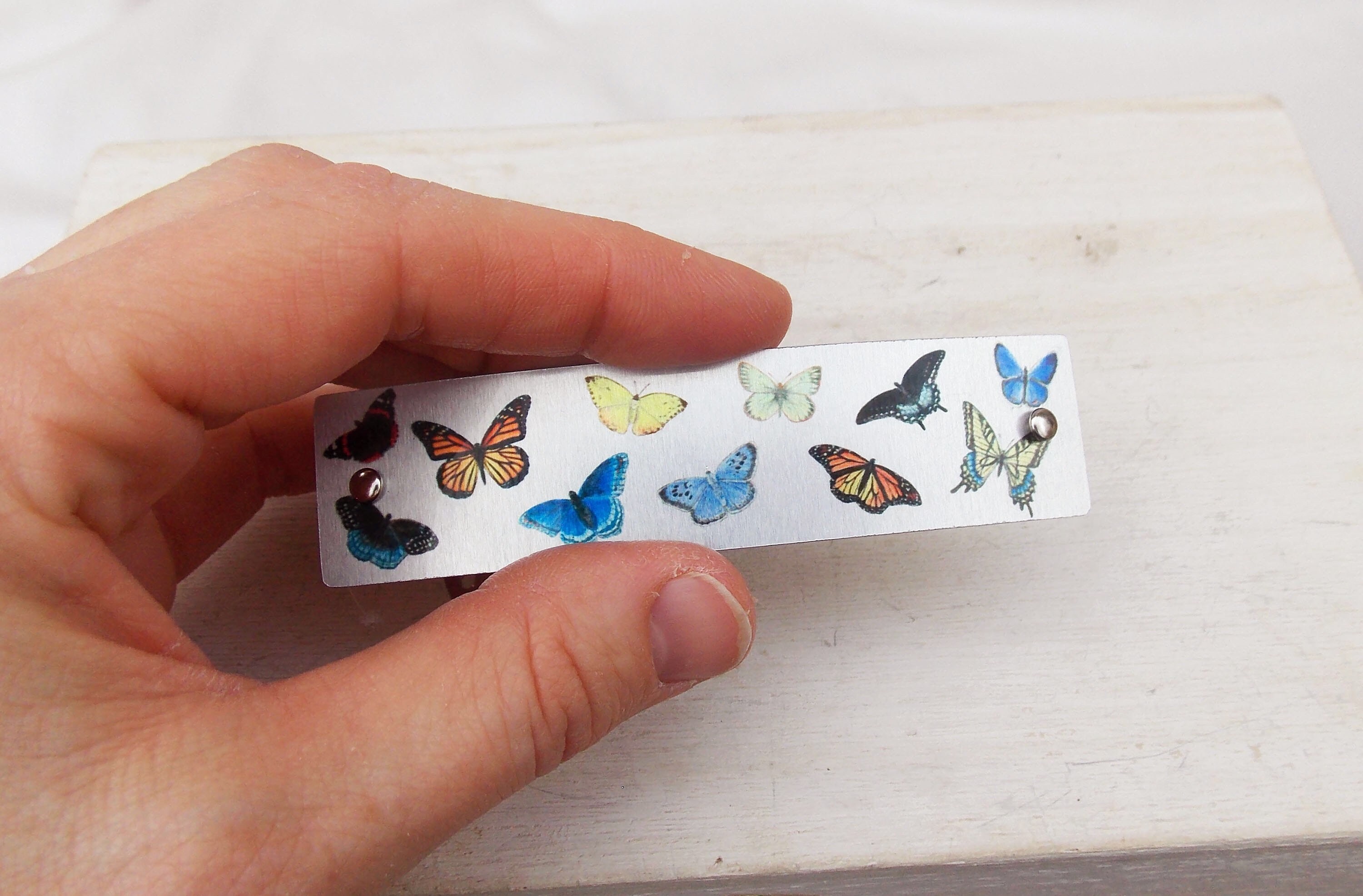 Butterfly barrette butterflies barrette French barrette Etsy
