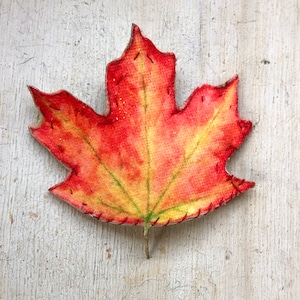 Ahornblatt Haarspange, Herbst Blatt Haarspange, Haarspange für Frauen, Mädchen, Kinder, Kleinkinder, Herbstblatt Clip, Filzblatt Haarclip, rotes Blatt