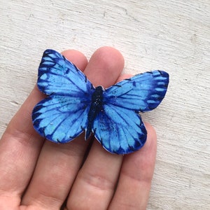 Pinza de pelo de mariposa azul, pasador de broche de mariposa, para mujeres, para niñas, accesorios para el cabello para niños pequeños, accesorios para el cabello de mariposa