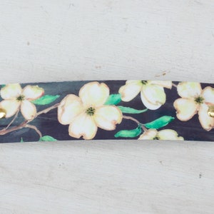 Dogwood barrette, French barrette, dogwood flowers, dogwood hair clip, thick hair, thin hair, botanical gift, nature jewelry, for women
