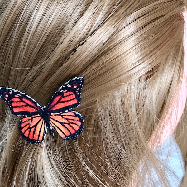 Monarch Hair Clip Etsy