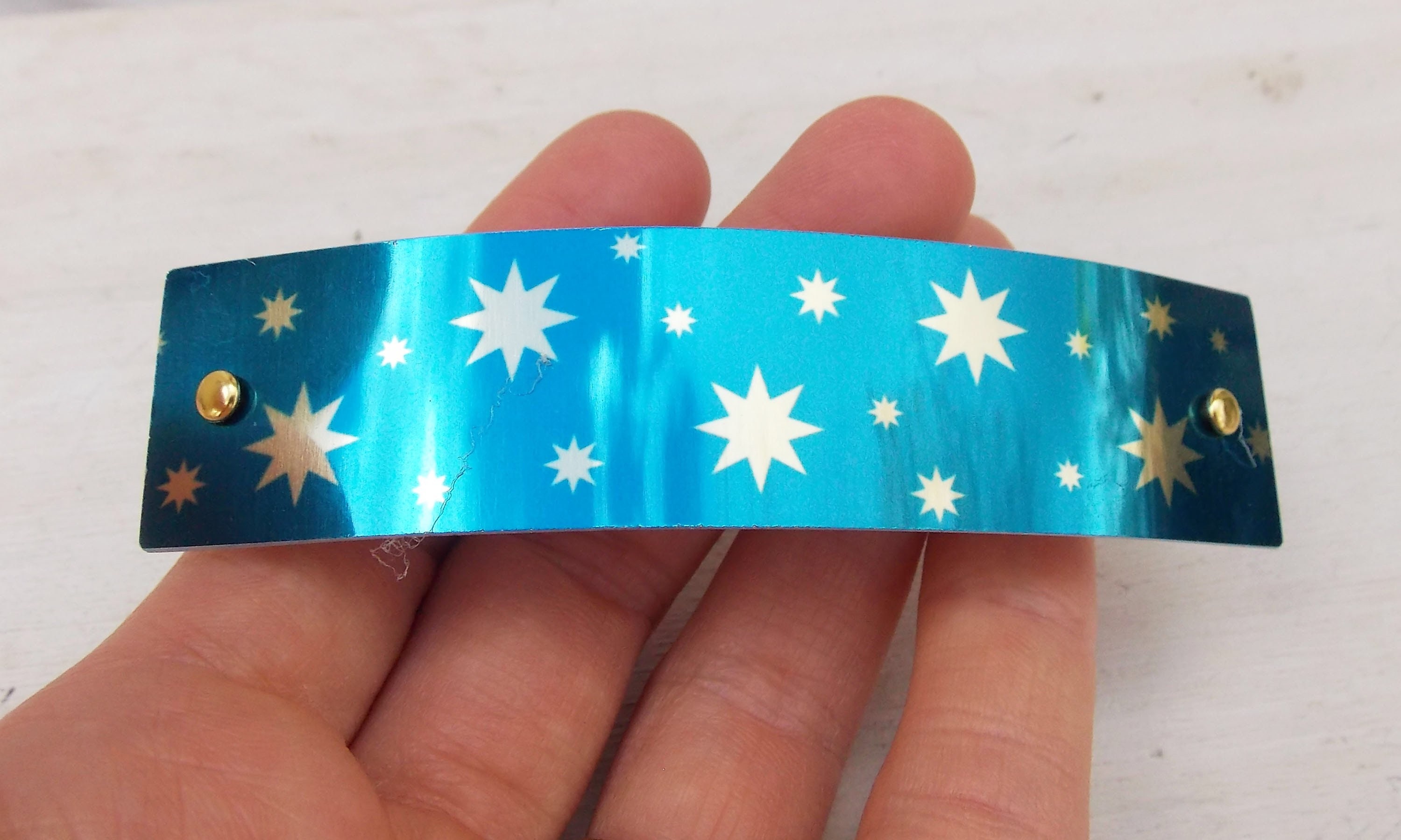 Star Barrette, French Barrette, Celestial Barrette, Star 