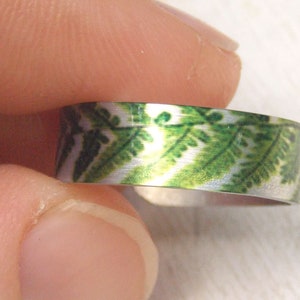 Fern ring, silver fern ring, botanical ring, botanical gift, forest jewelry, nature ring, green ring, leaf ring, plant jewelry, boho ring