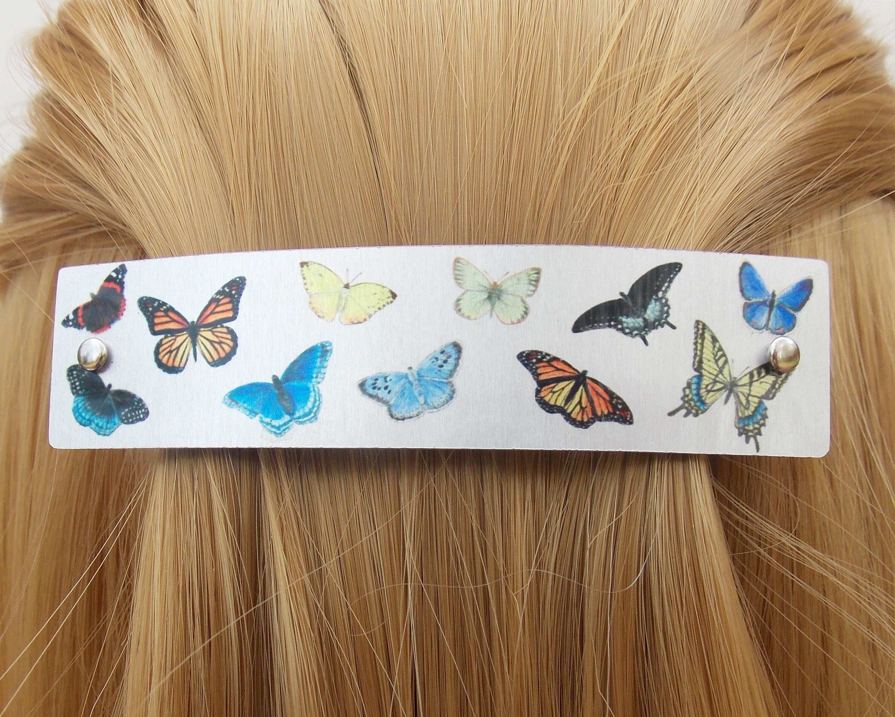 Butterfly barrette butterflies barrette French barrette Etsy