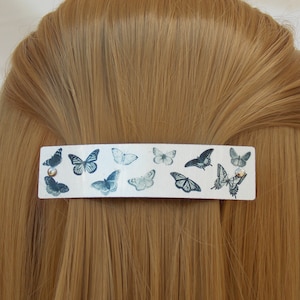Vlinders haarspeldje, vlinder haarspeldje, Franse haarspeldje, vlinder haar clip, zilveren vlinder, vlinder sieraden, dik haar, dun haar