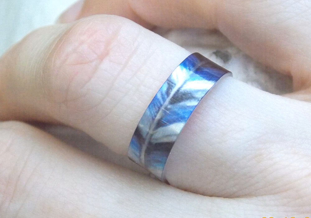 指輪・リング WANDERING YOUTH antique feather ring BMY191 Feather Ring, Blue Feather Ring, Adjustable Feather Ring