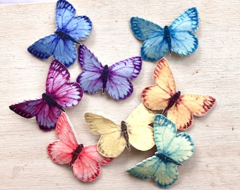MINI butterfly snap clip, baby hair clip, butterfly baby headband, butterfly feltie, toddler hair clip, fine hair, thin hair, infant clip