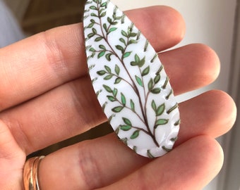 Leaf branch barrette, snap clip, hair clip for women, tree hair clip, nature barrette, for women, nature hair clip, thin hair, thick hair