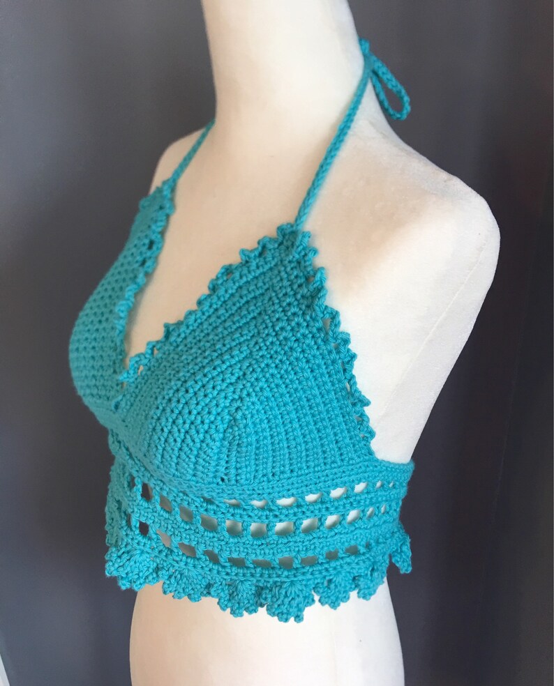 Coachella outfit crochet bralette boho crop top festival Etsy