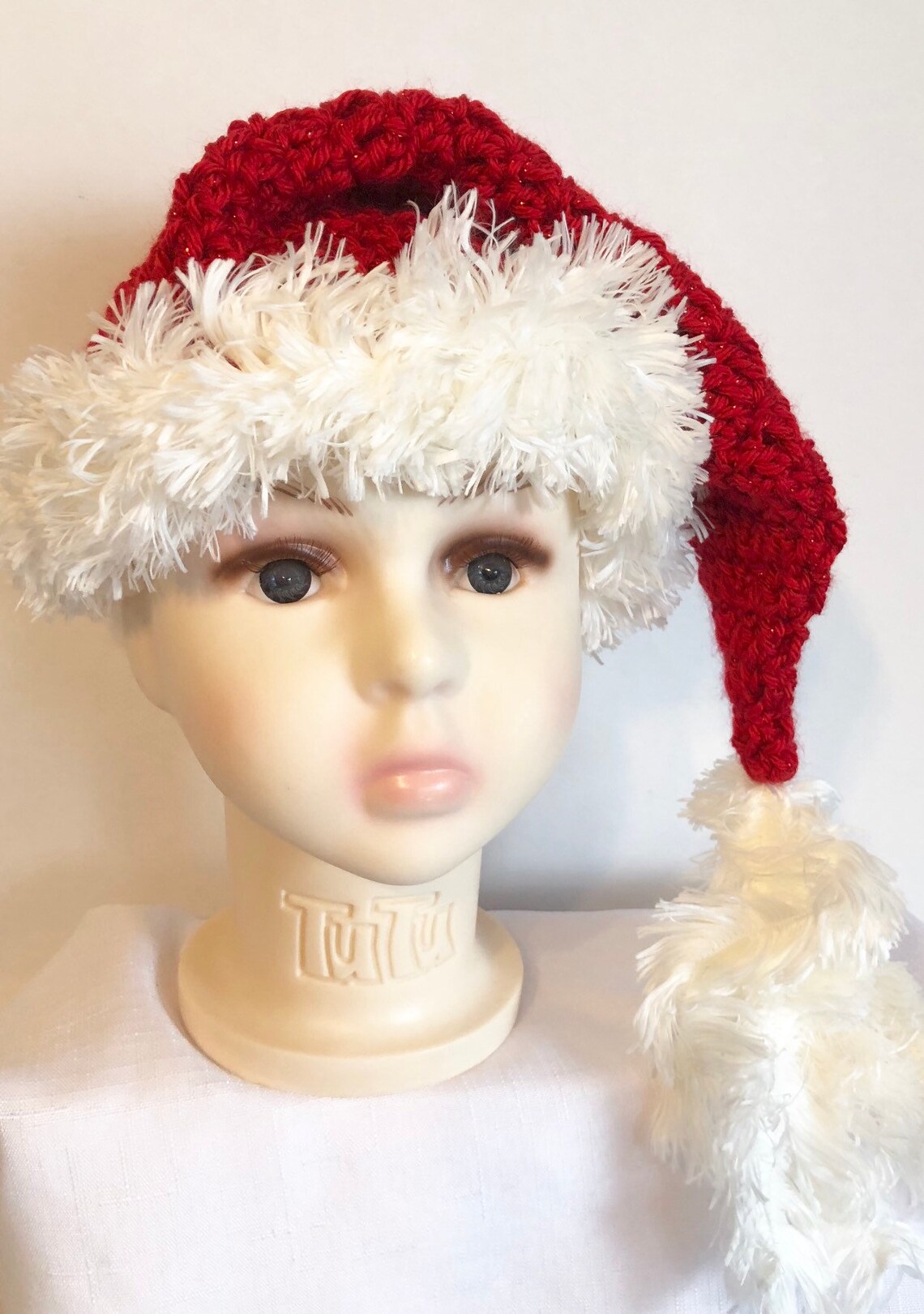 Baby Santa hat knitted Santa hat Baby boy Christmas outfit | Etsy
